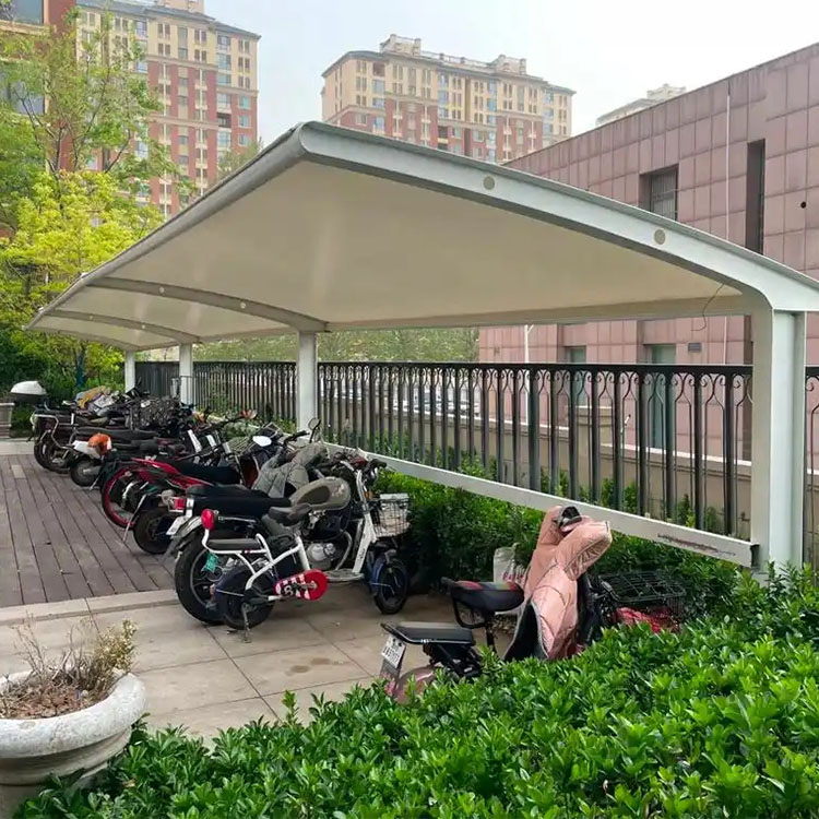 镇康县膜结构电动车棚